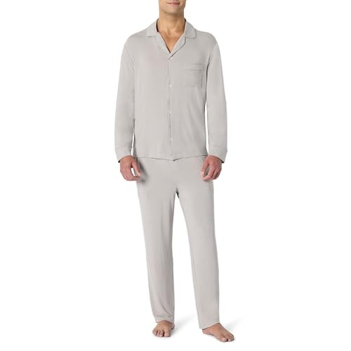 AMAZON ESSENTIALS X SOFIA GRAINGE MEN'S LONG SLEEVE PAJAMA SET SIZE L-GRAY New