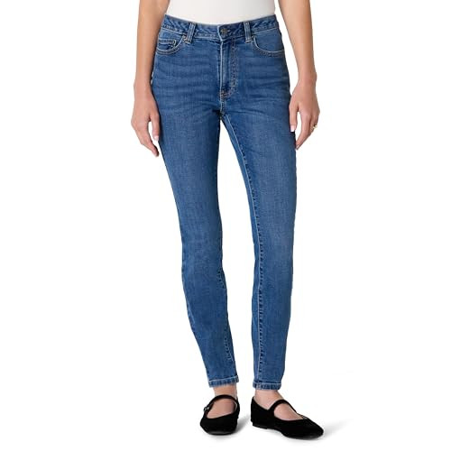AMAZON ESSENTIALS WOMEN'S HIGH STRETCH HIGH-RISE SKINNY SIZE 8L MEDIUM BLUE New