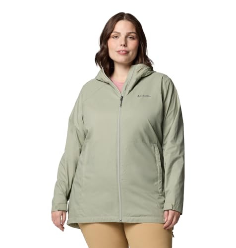 WL7995-348 COLUMBIA WOMEN'S SWITCHBACK II LINED LONG JACKET SAFARI SIZE XL New