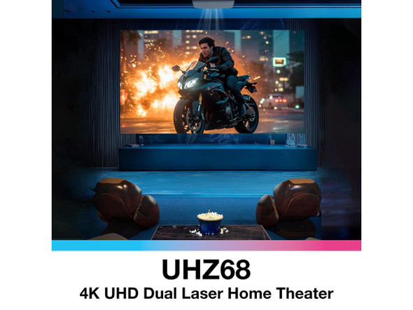 Optoma UHZ68 - 4K UHD, 4500 Lumens, Dolby Vision, Laser, Premium Ultra