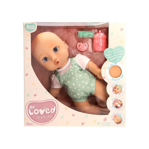 BE LOVED BABIES SAM 15" SOFT BODY WEIGHTED DOLL REALISTIC OPEN/CLOSE EYES