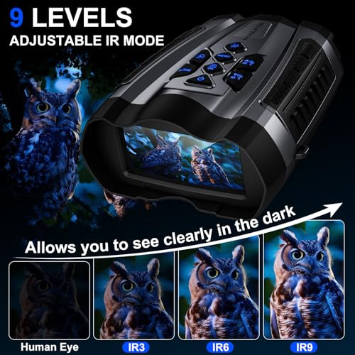 WISHBETY GUNMETAL Gray Night Vision Goggles & Digital Zoom Binoculars