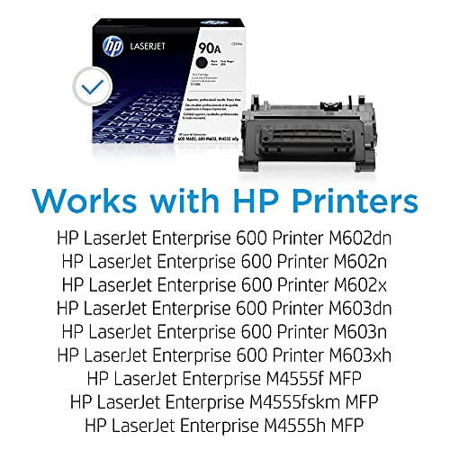 HP 90A BLACK TONER CARTRIDGE WORKS LASERJET ENTERPRISE 600 M602 M603 CE390A New