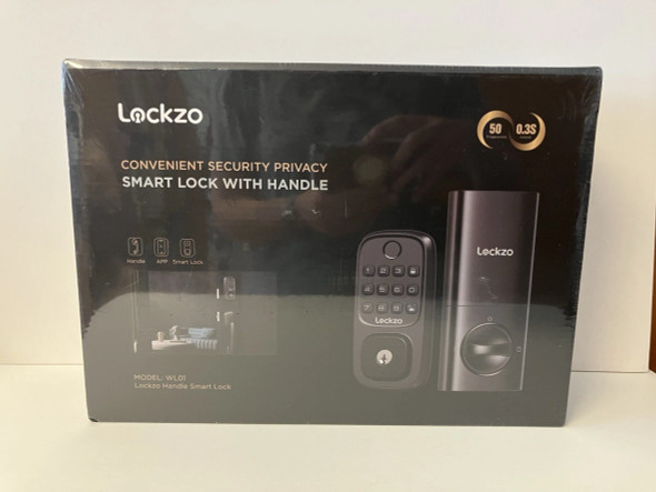 LOCKZO SMART LOCK WITH HANDLE MODEL WL01 BRAND - BLACK