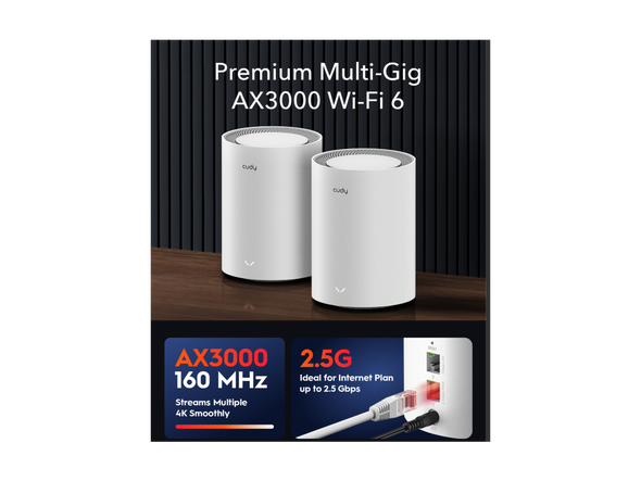 Cudy M3000 Whole Home Mesh White