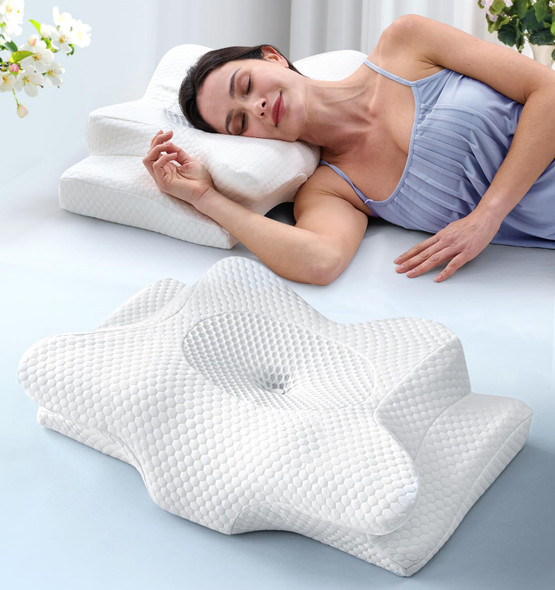 EMIRCEY Clinical-Level Relief Cervical Neck Pillow for Sleeping
