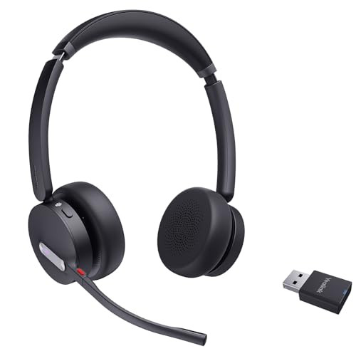 YEALINK WH64 HYBRID DECT AND BLUETOOTH WIRELESS HEADSET - BLACK