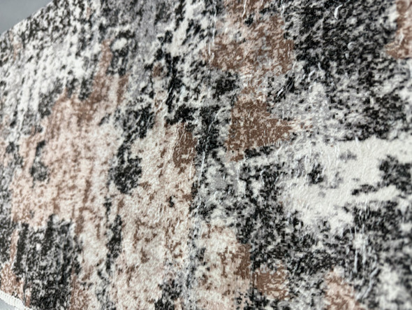 KATHY IRELAND HOME FLANNEL PLUSH AREA RUG 30"X72" 2.5FTX6FT - DARK GRAY New