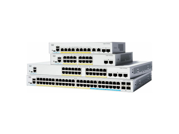 Cisco Catalyst 1300 C1300-8MGP-2X Layer 3 Switch, 8 Ports - Manageable - Gigabit