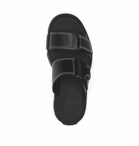 2113111 SOREL WOMEN'S REIN SLIDE SANDALS - SIZE 9.5 (AK7.5, W40.5) - BLACK/BLACK