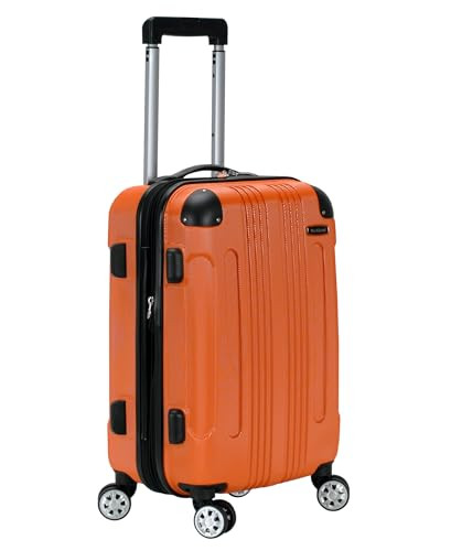 ROCKLAND LONDON HARDSIDE SPINNER WHEEL LUGGAGE,CARRY-ON 20-INCH - ORANGE New