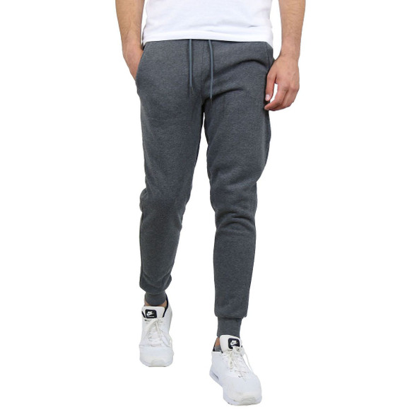 BLUE ICE MEN'S FLEECE-LINED JOGGER SWEATPANTS - SIZE: MEN M - CHARCOAL
