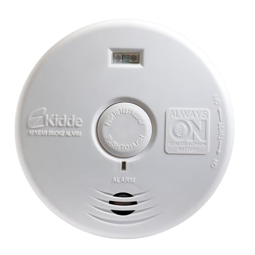 KIDDE P3010H WORRY-FREE HALLWAY SMOKE ALARM WITH LIGHT AND 10 YEAR BATTERY New