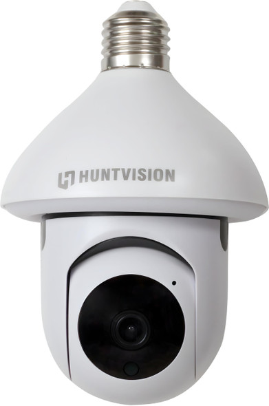 HUNTVISION LIGHT BULB CAMERA E3LT WIRELESS SECURITY CAMERA 3MP FULL HD - WHITE