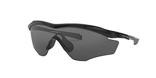 OAKLEY MENS M2 FRAME XL RECTANGULAR POLISHED BLACK/GREY OO9343