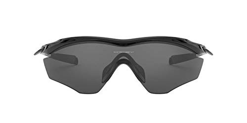 OAKLEY MENS M2 FRAME XL RECTANGULAR POLISHED BLACK/GREY OO9343