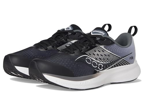 SAUCONY UNISEX-CHILD RIDE KDZ SNEAKER SHOES BIG KID SIZE M 4.5 BLACK/WHITE