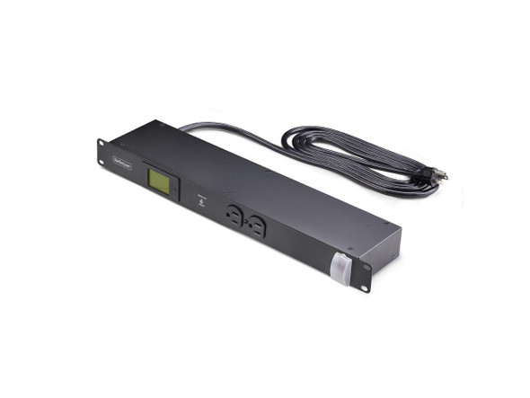StarTech 12NM8-RACK-MOUNT-PDU 12-Outlet Horizontal Rack Mount Metered PDU, 1U