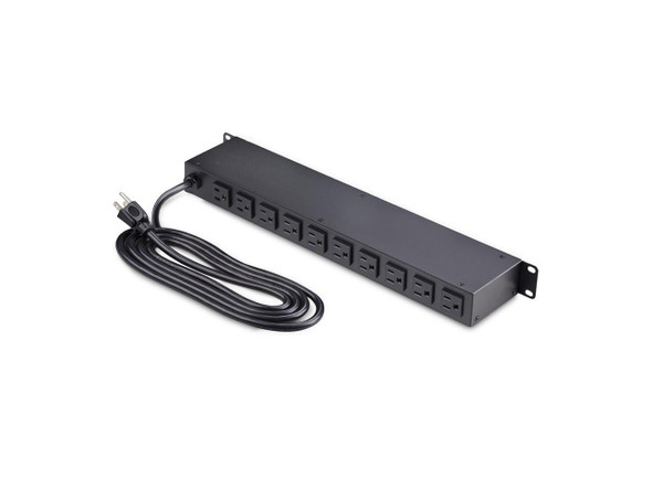 StarTech 12NM8-RACK-MOUNT-PDU 12-Outlet Horizontal Rack Mount Metered PDU, 1U