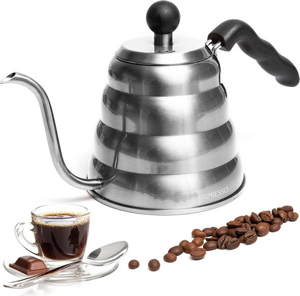 Mixpresso Gooseneck Pour Over Coffee Kettle High-Grade Stainless Steel