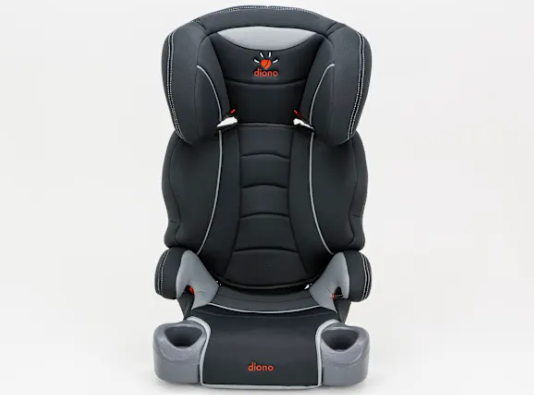 DIONO HIP HIGH BACK BOOSTER CAR SEAT WITH CUP HOLDERS - GRAY