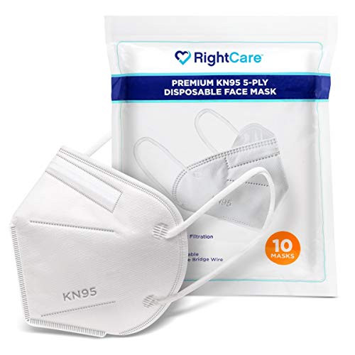 RIGHTCARE RIGHT CARE KN95 NON-MEDICAL 10 PACK FILTER EFFICIENCY - WHITE New