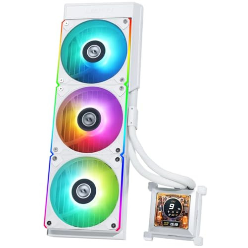LIAN LI HYDROSHIFT LCD 360R, ALL IN ONE CPU COOLER - WHITE
