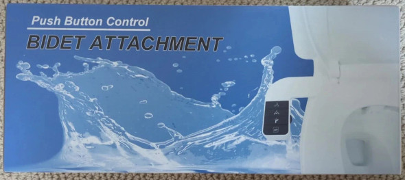 GENERIC PUSH BUTTON CONTROL BIDET ATTACHMENT - WHITE New