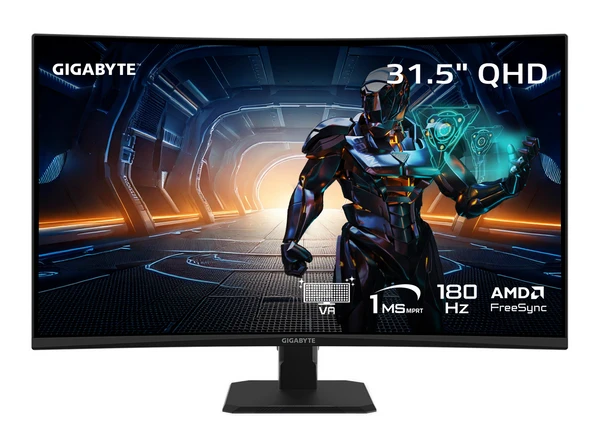GIGABYTE 32 inch (31.5" viewable) QHD 2K 1440P 180Hz AMD FreeSync (Adaptive