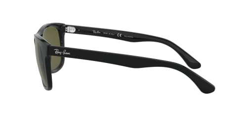 RAY-BAN MEN'S RB4181 SQUARE SUNGLASSES - BLACK/POLARIZED GREEN
