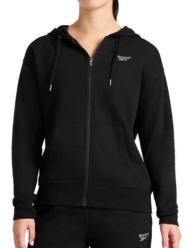 RVW253JK19 Reebok Women's Rhinestone Full-Zip Hoodie Standard Fit Men's Large New
