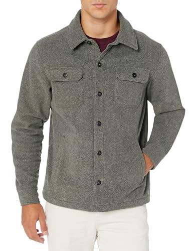 AMAZON ESSENTIALS MEN LONG-SLEEVE POLAR FLEECE SHIRT FOR WINTER SIZE XS New