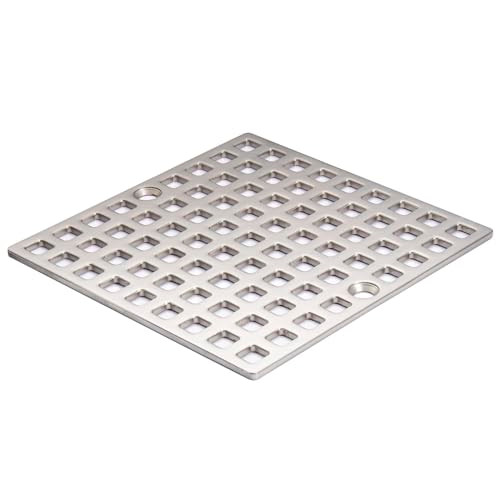 4" Shower Drain Cover Replacement Nickel Brushed, Shower Drain Grate Square