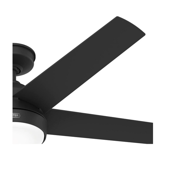 HUNTER SKYFLOW 52" 5 BLADE INDOOR / OUTDOOR LED CEILING FAN - MATTE BLACK