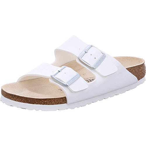 0051731 BIRKENSTOCK UNISEX ARIZONA WHITE SANDALS - SIZE 41 M EU / 7.5 F(M) UK New