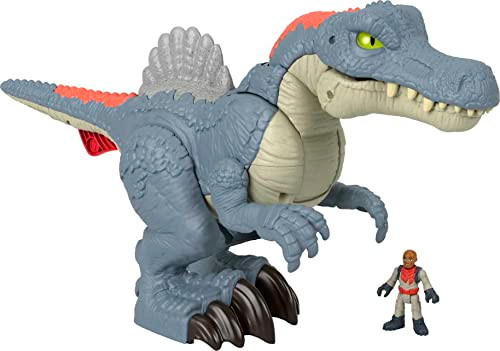 Fisher-Price Imaginext Jurassic World Dinosaur Toy Ultra Snap Spinosaurus New