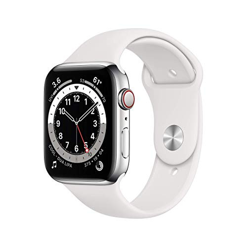 For Parts: APPLE WATCH 6 GPS CELLULAR 44MM SILVER STAINLESS STEEL CASE CANNOT BE REPAIRED