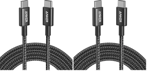 ANKER USB C TO USB C CABLE TYPE-C CHARGING CORD FAST CHARGE 10FT, 100W (2 PACK)