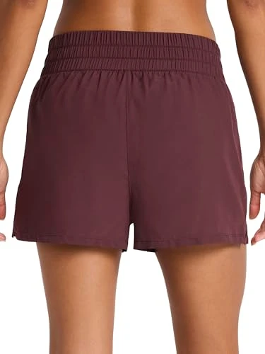 REEBOK WOMEN'S SPRINTER ZIP RUNNING 3” SHORT SIZE: WOMEN L - FUDGE New