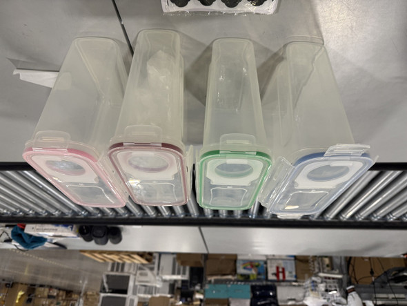 M MCIRCO CEREAL CONTAINER SET, (4L /135.2OZ) SET OF 4 - PINK,BLUE,GREEN,RED