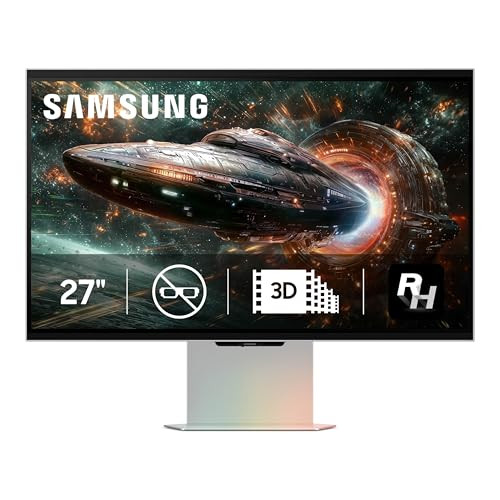 Samsung 27-inch Odyssey 3D G90XF 4K 165Hz Gaming Monitor LS27FG900XNXZA - Black