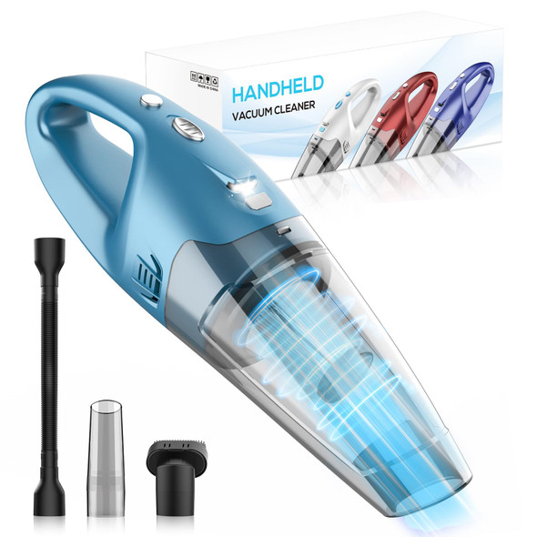YOOHI Handheld Vacuum Cordless Rechargeable 6000Pa LED Light - Indigo