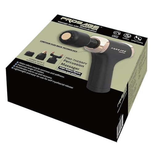 EVERTONE PROSAGE PROSAGE COPPER MASSAGE GUN WITH MICROVIBRATION - BLACK/COPPER