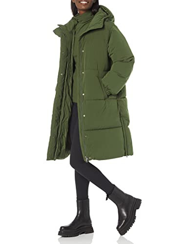 AMAZON ESSENTIALS WOMEN'S OVERSIZED LONG HOODED INSULATED PUFFER JACKET 2X