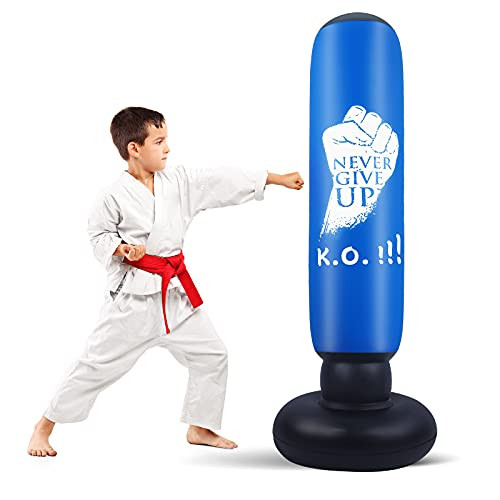Uhika Inflatable Kids Punching Bag, Karate Gifts Kids, immediate bounce back