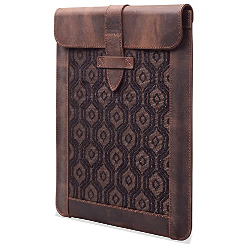 LONDO GENUINE LEATHER SLEEVE BAG – STYLISH & DURABLE FOR TABLETS - CINNAMON