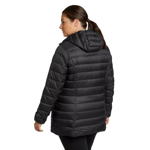EDDIE BAUER WOMENS WR CIRRUSLITE DOWN PARKA II - SIZE: WOMEN 3X - BLACK New