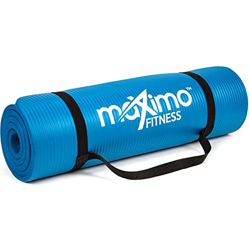 MAXIMO FITNESS EXERCISE MAT - 183 CM X 60 CM EXTRA THICK - BLUE
