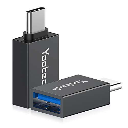 YOOTECH USB C TO USB A ADAPTER 2 PACK - BLACK