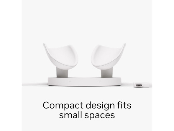 Meta Quest Compact Charging Dock — Works with Meta Quest 3/3S — Extended Headset